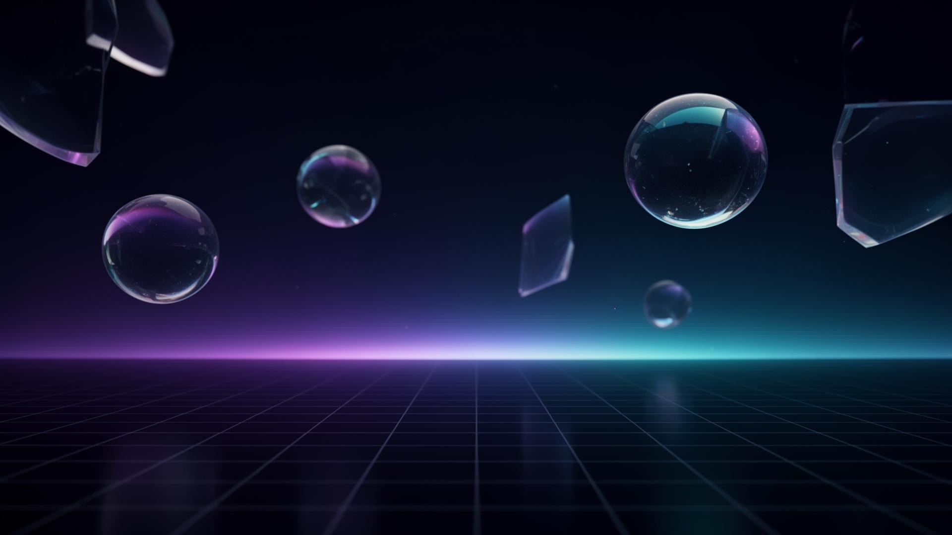 Abstract glassmorphic 3D composition representing the Friendly.cx aesthetic
